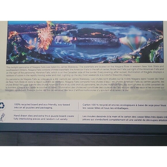 Niagara Falls Master Pieces NFL 1000 Piece Panoramic Puzzle New - Picture 10 of 10